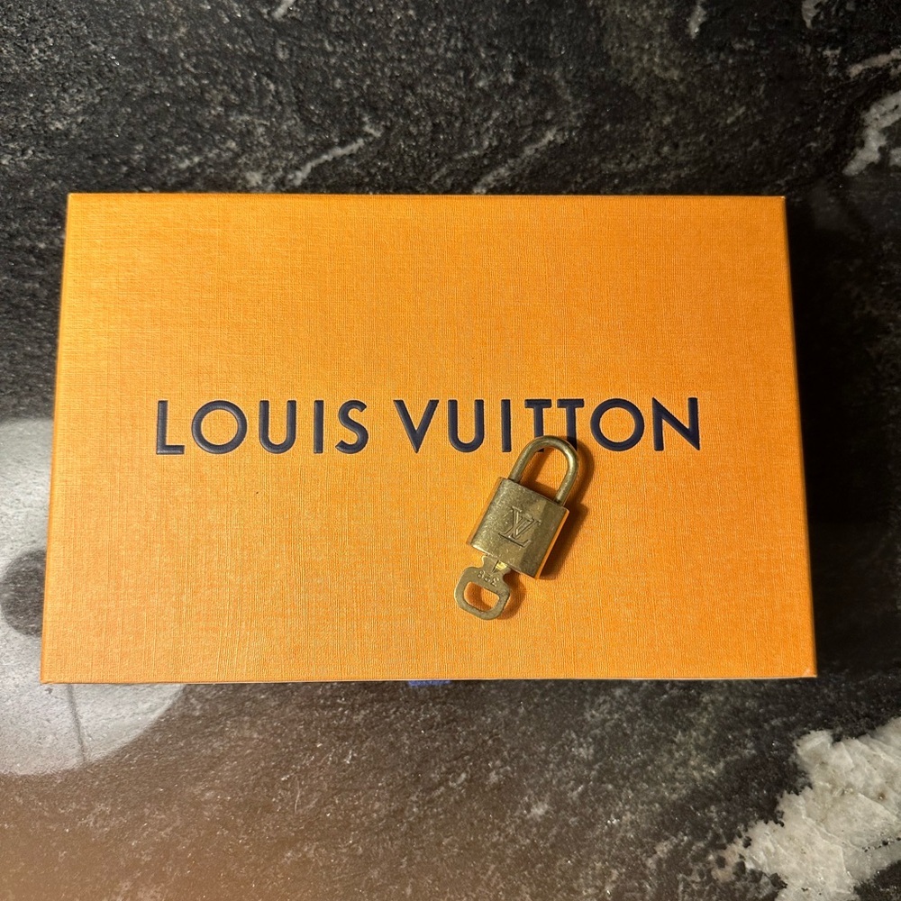 Authentic Louis Vuitton Padlock and Lock Set